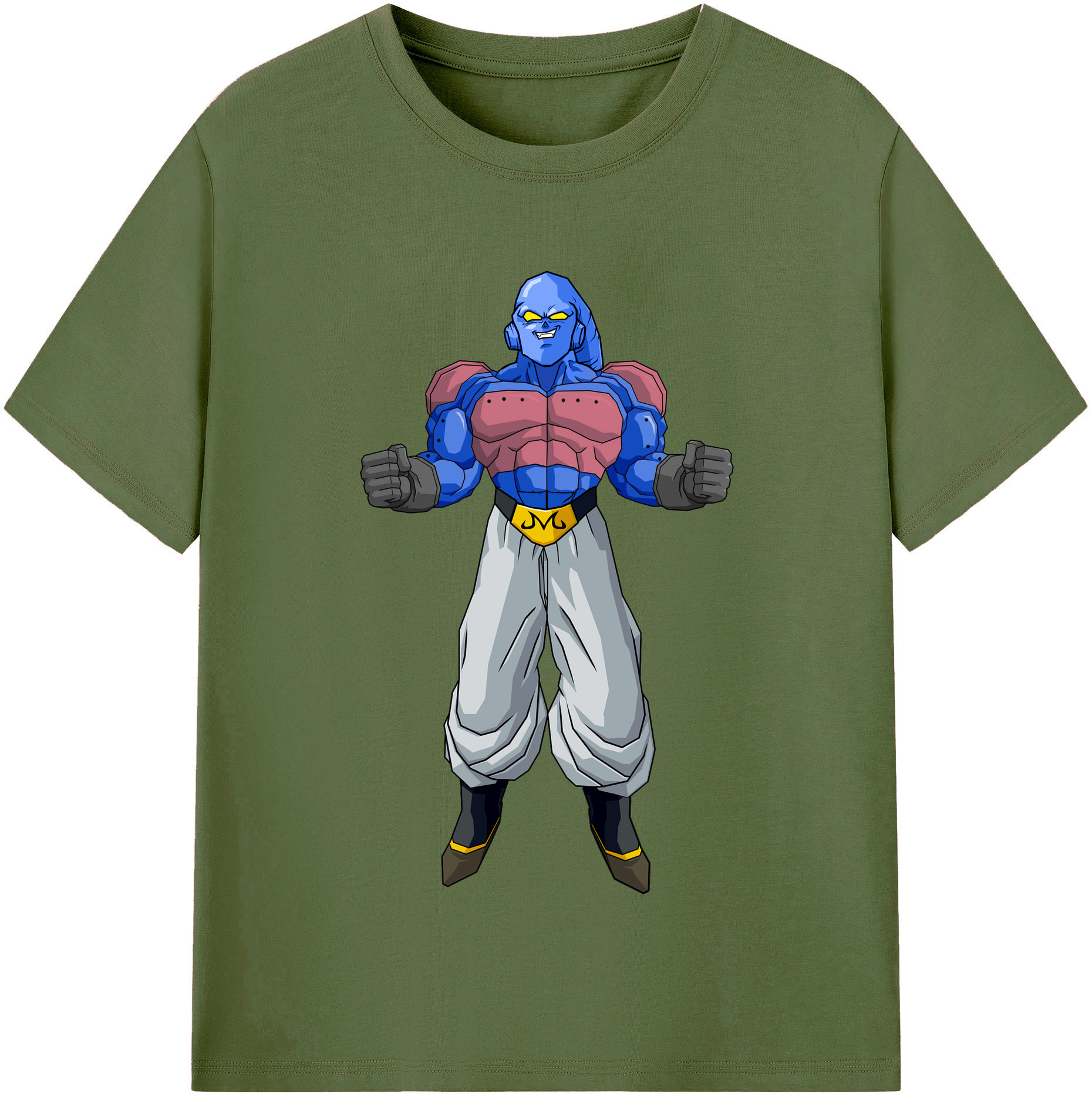 （画像用） ドラゴンボール 魔人ブウ DRAGON BALL Majin Buu 綿100％半袖Tシャツ（フロントプリント）